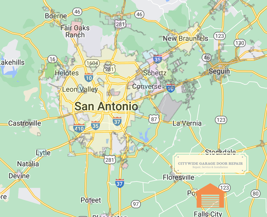 citywidegaragedoorrepair.info-San-Antonio-Texas-Metro-Map